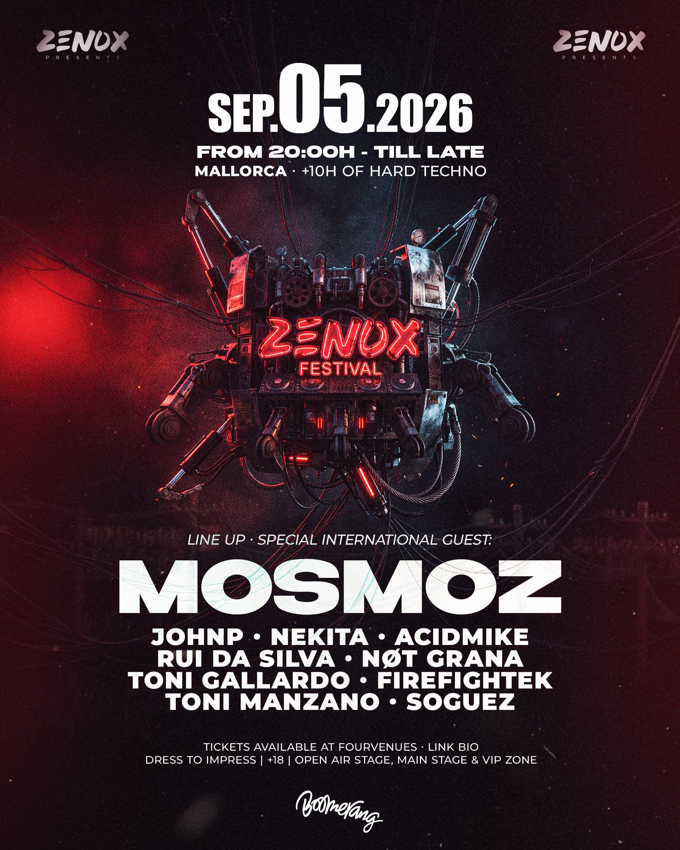 ZENOX · FESTIVAL | OPEN AIR · HARD TECHNO | 05.09.26