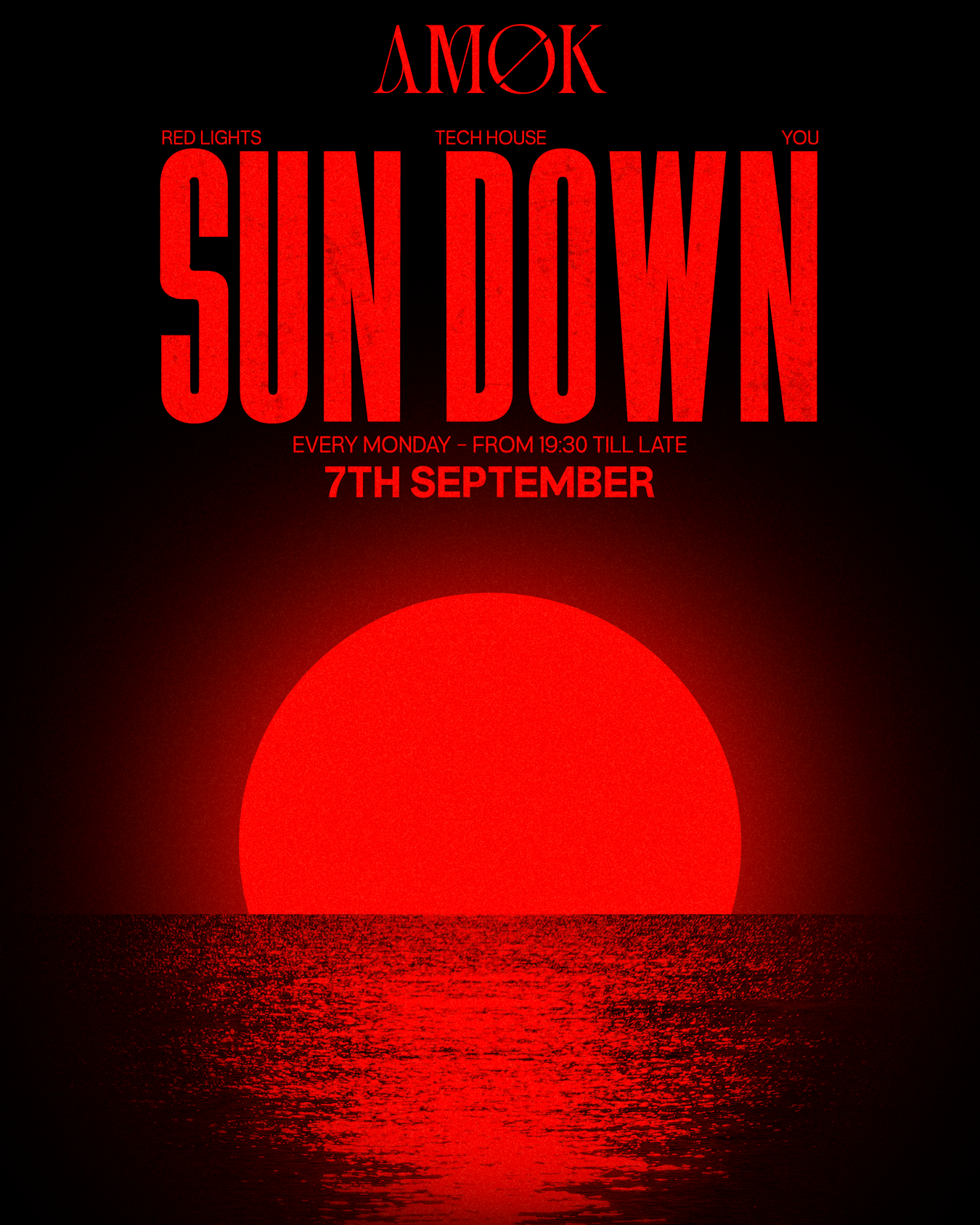 SUN DOWN.