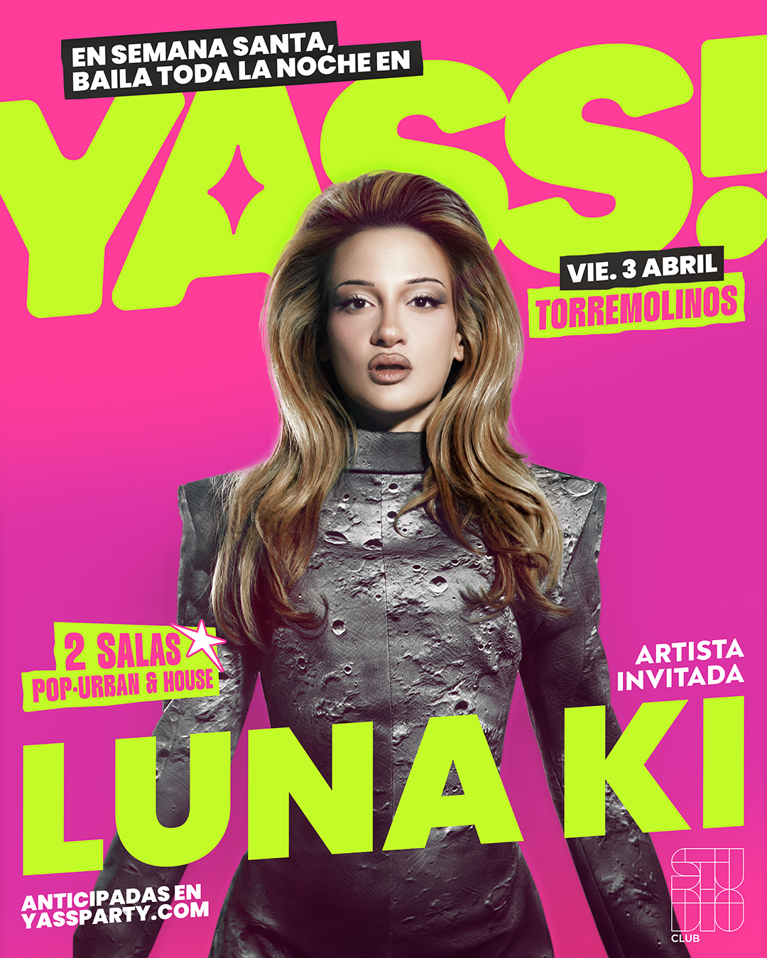 YASS! Party - Torremolinos - Especial Semana Santa con LUNA KI