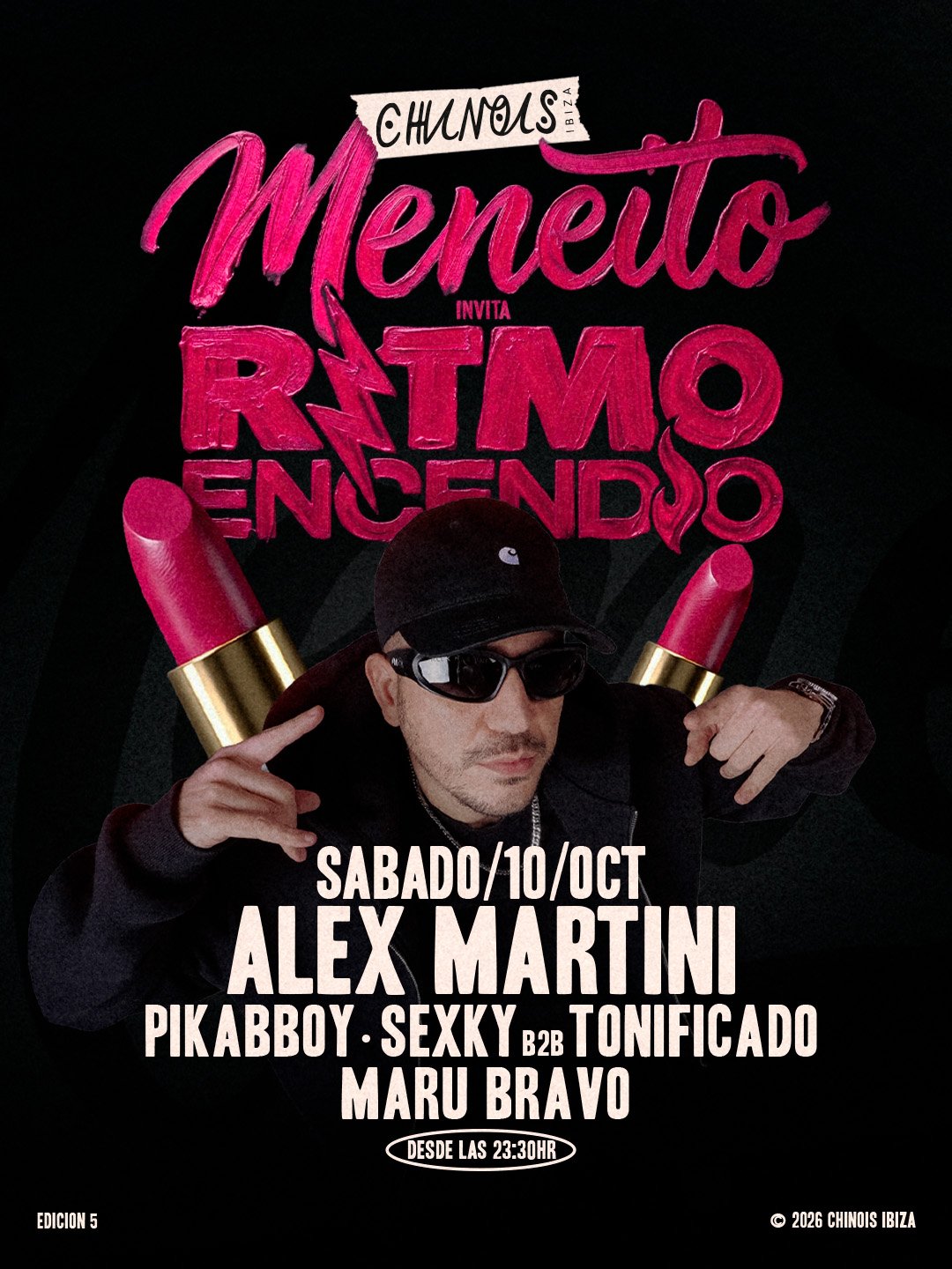 Chinois — Meneito: Alex Martini, Pikkaboy, Sexky b2b Tonificado, Maru Bravo