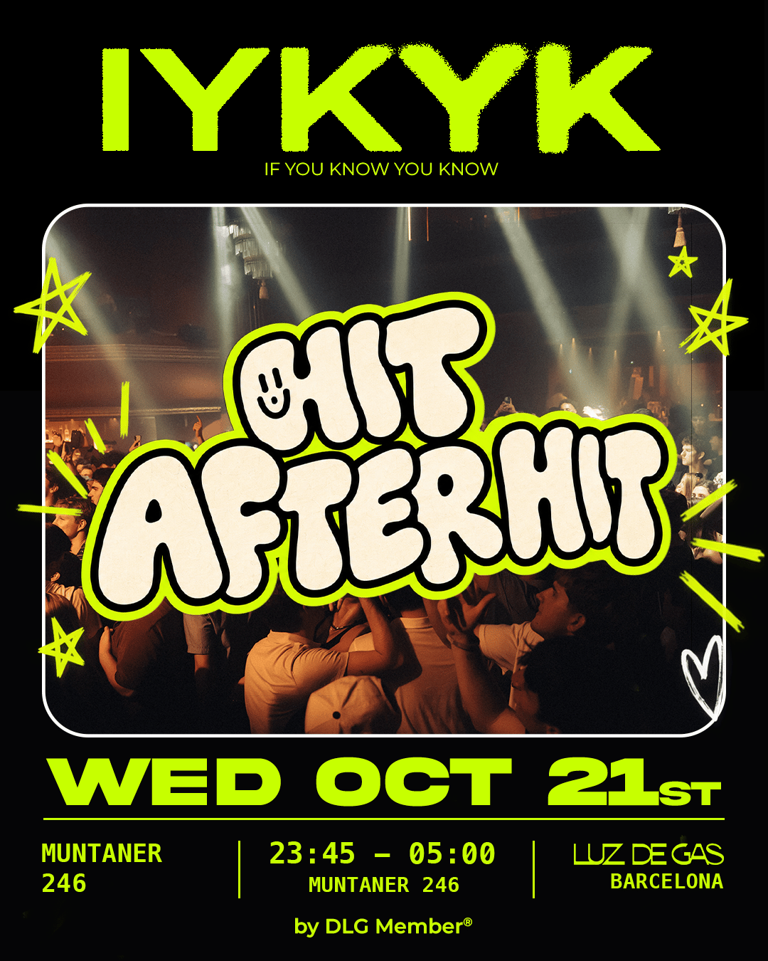 IYKYK | WED OCT 21st