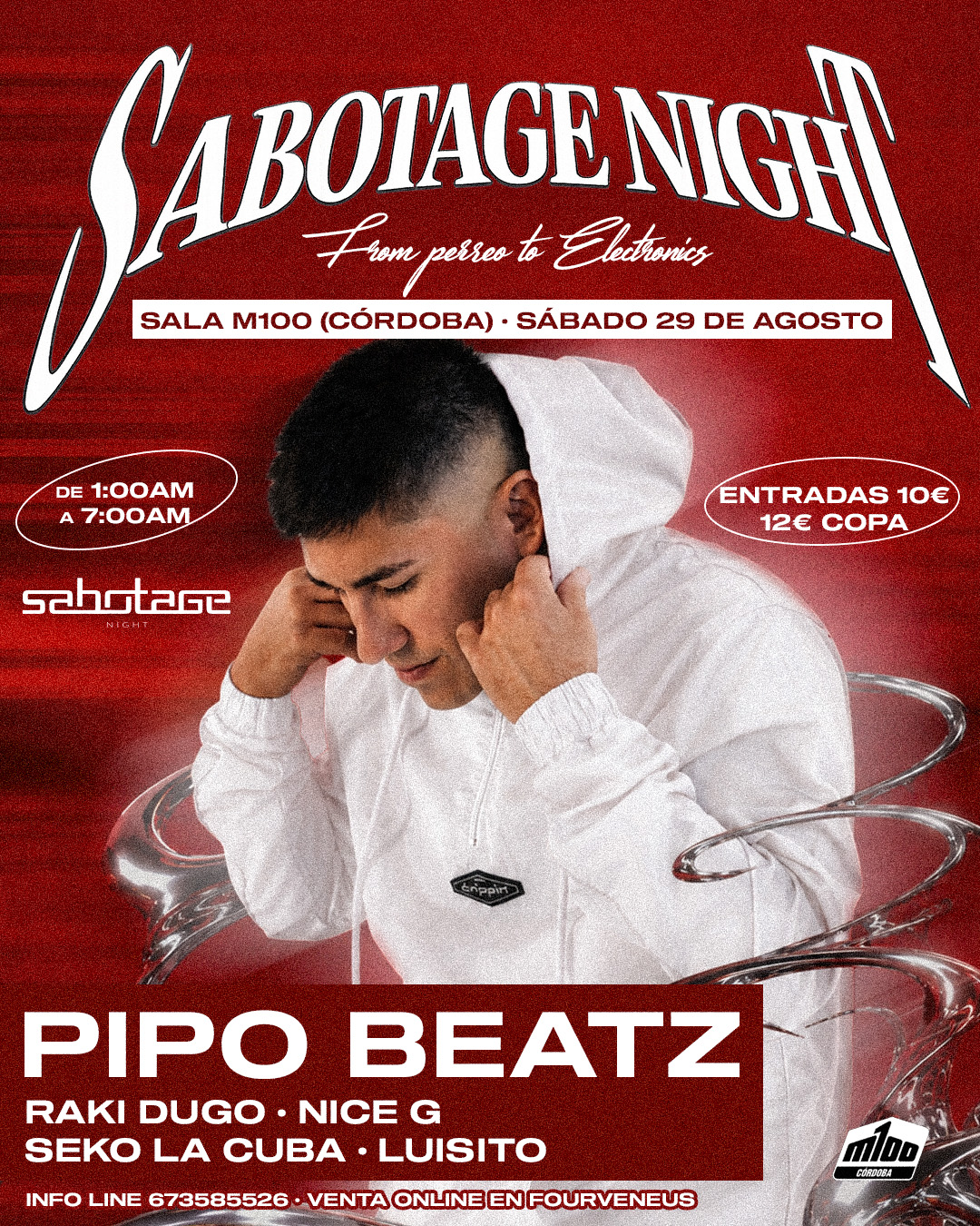 Inaguración M100 con Pipo Beatz Sabotage Night