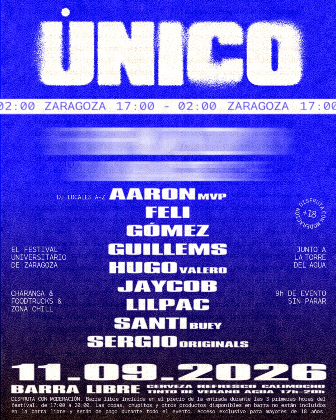 ŮNICO Fest Zaragoza ◦ Bienvenida Universitaria 2026