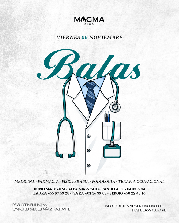 Cartel de LA FIESTA DE LAS BATAS