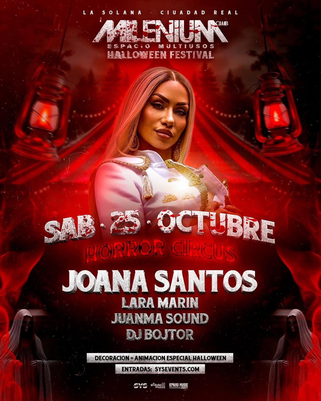 RUTA DE BUS JOANA SANTOS | HALLOWEEN FESTIVAL | MILENIUM CLUB | Sáb, 25 oct  | BUS EVENTOS CIUDAD REAL