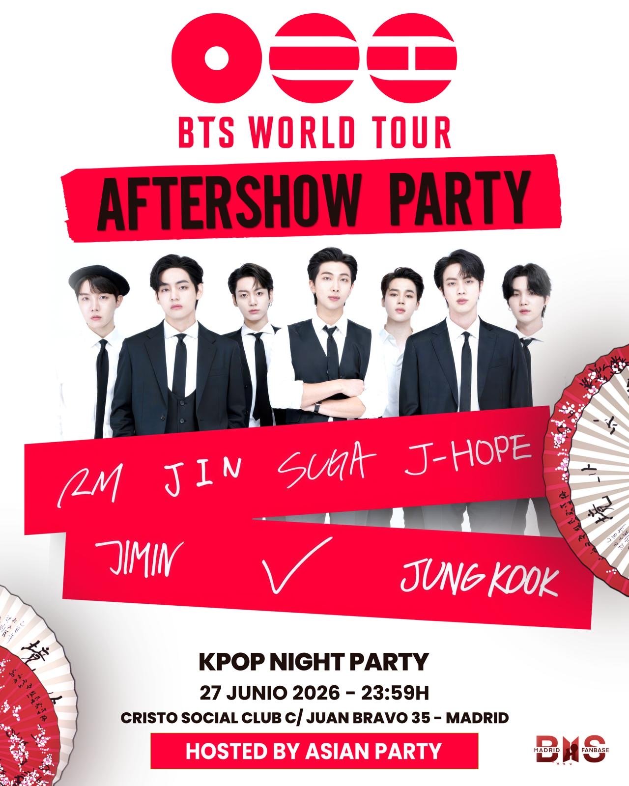 Bts Aftershow - Viernes - Sala Cristo