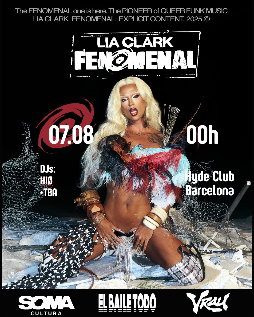 EL BAILE TODO y VRAU presentan: LIA CLARK FENOMENAL TOUR