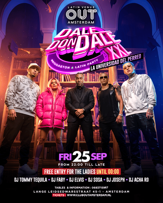 Dale don Dale XXL - Reggaeton & Latin Party in Out, Amsterdam