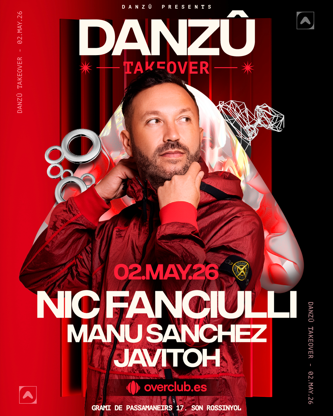 Entradas NIC FANCIULLI - DANZÛ TAKEOVER en OVERCLUB (Palma) | Fourvenues
