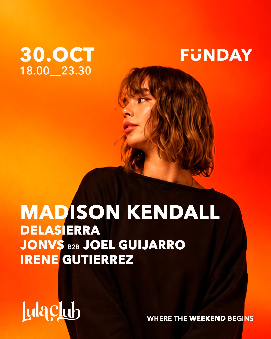 Cartel de FÜNDAY: DAYTIME CLUBBING w/ MADISON KENDALL