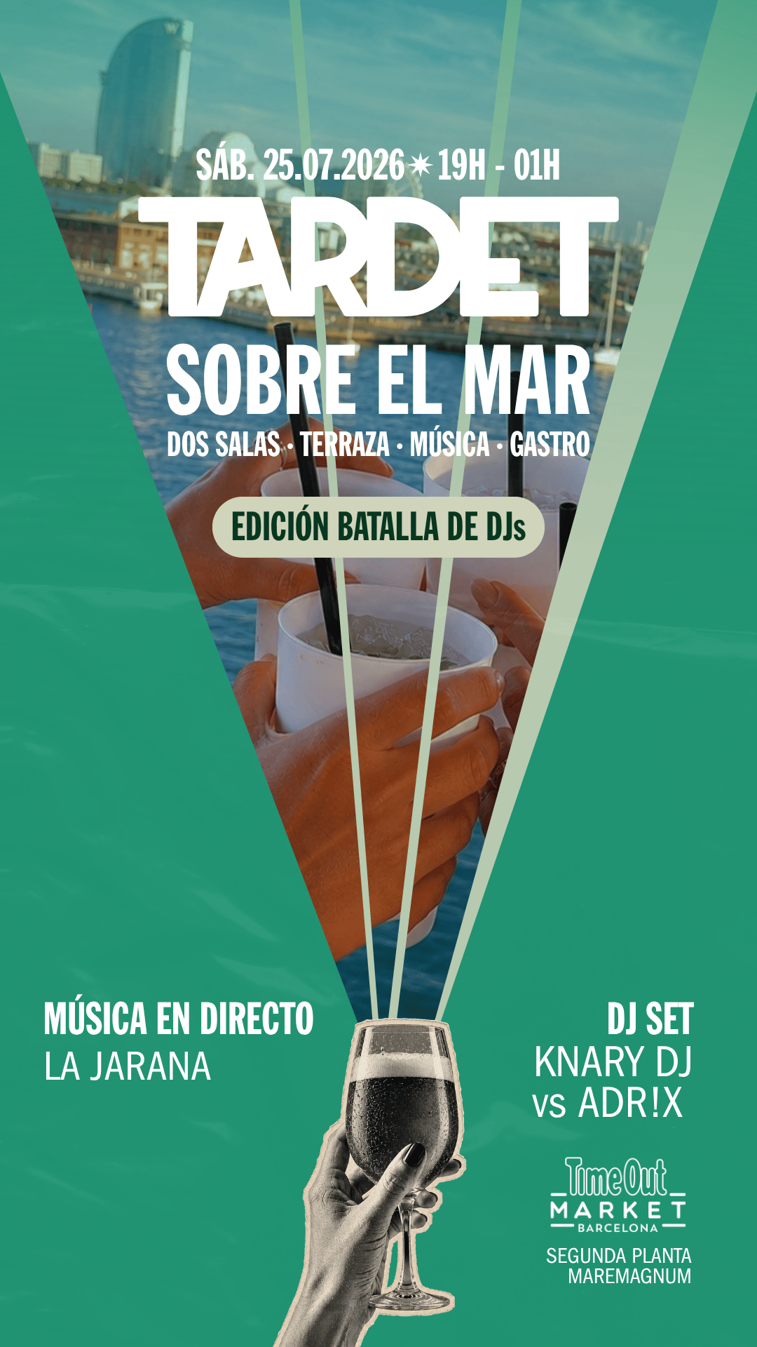 SÁBADO - TARDET SOBRE EL MAR x TIME OUT MARKET (Edición Verano)