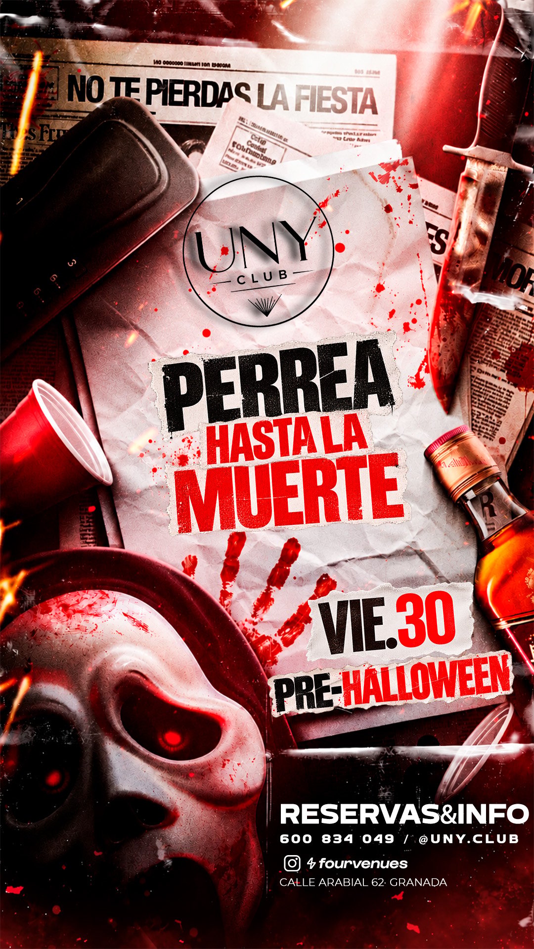 Cartel de Viernes Pre Halloween