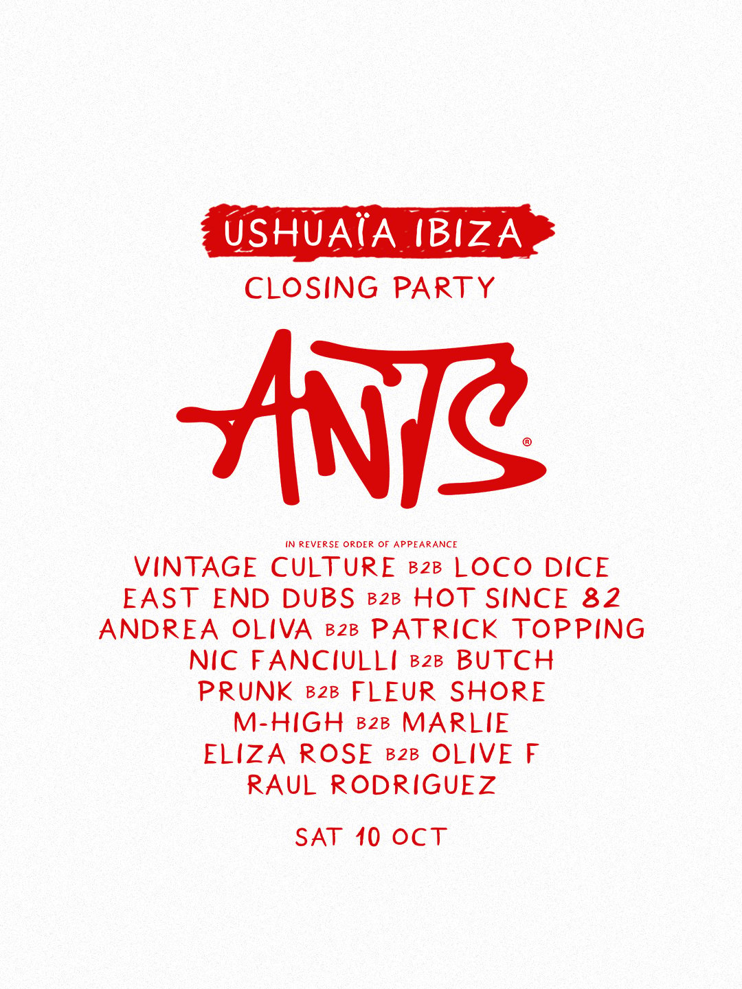 Ushuaïa USHUAÏA IBIZA CLOSING PARTY