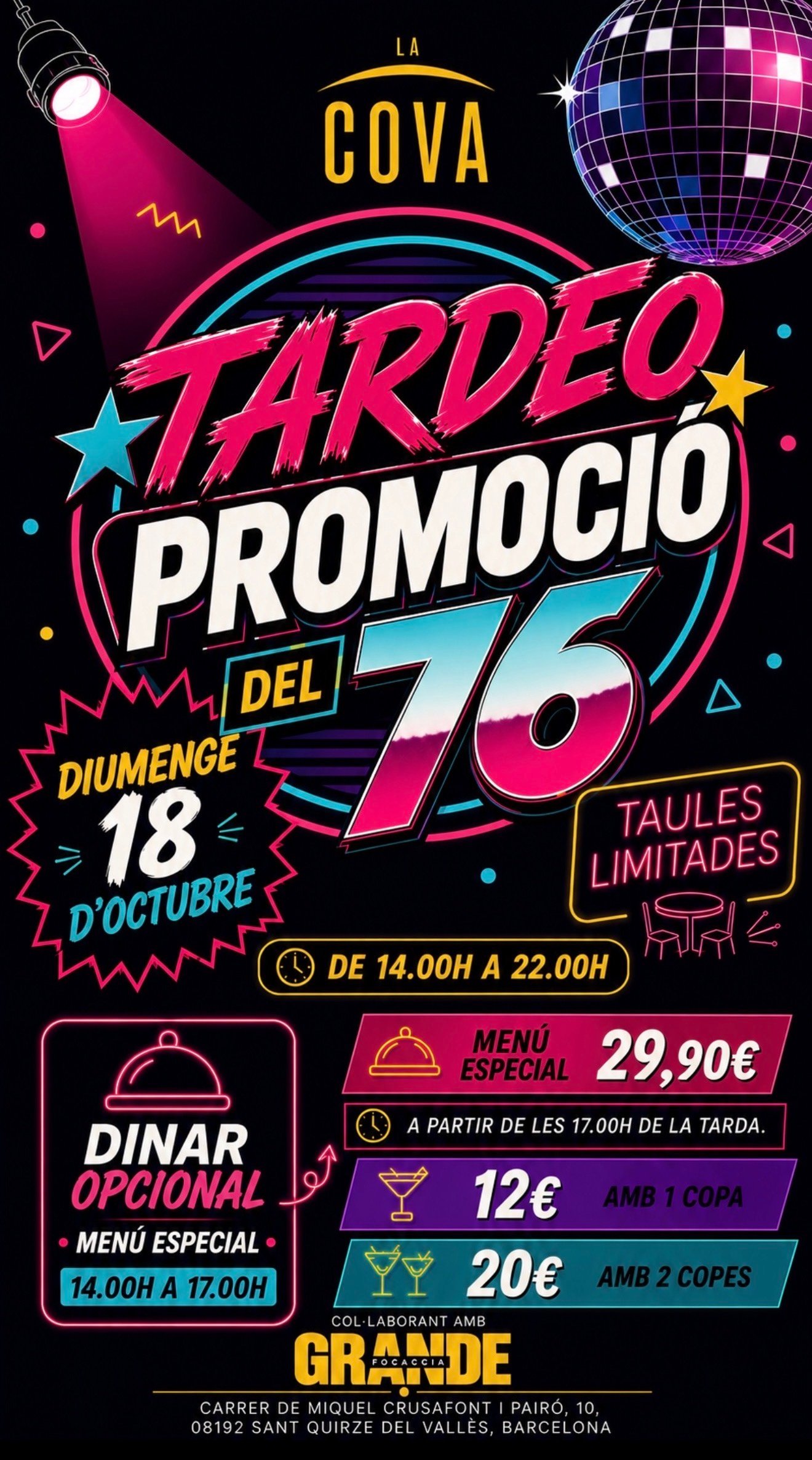 Tardeo promoció del 76