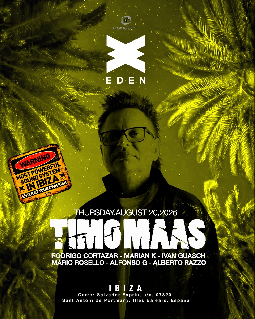 Eden — CONCEPT NIGHT: TIMO MAAS (ROOM 2)
