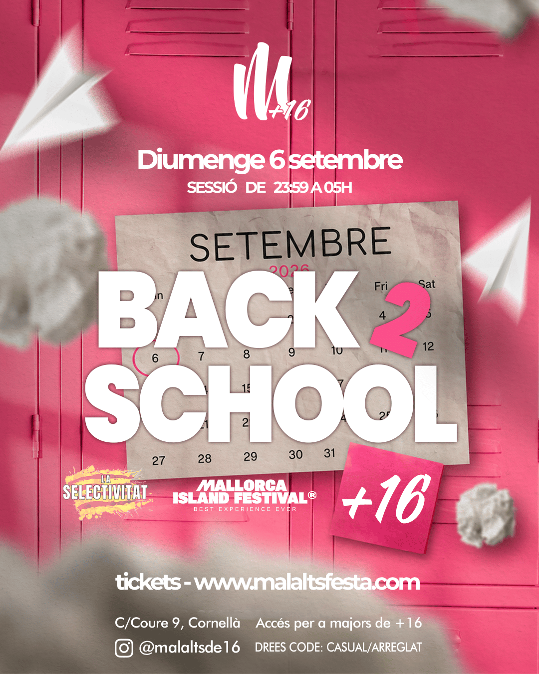 BACK TO SCHOOL +16
