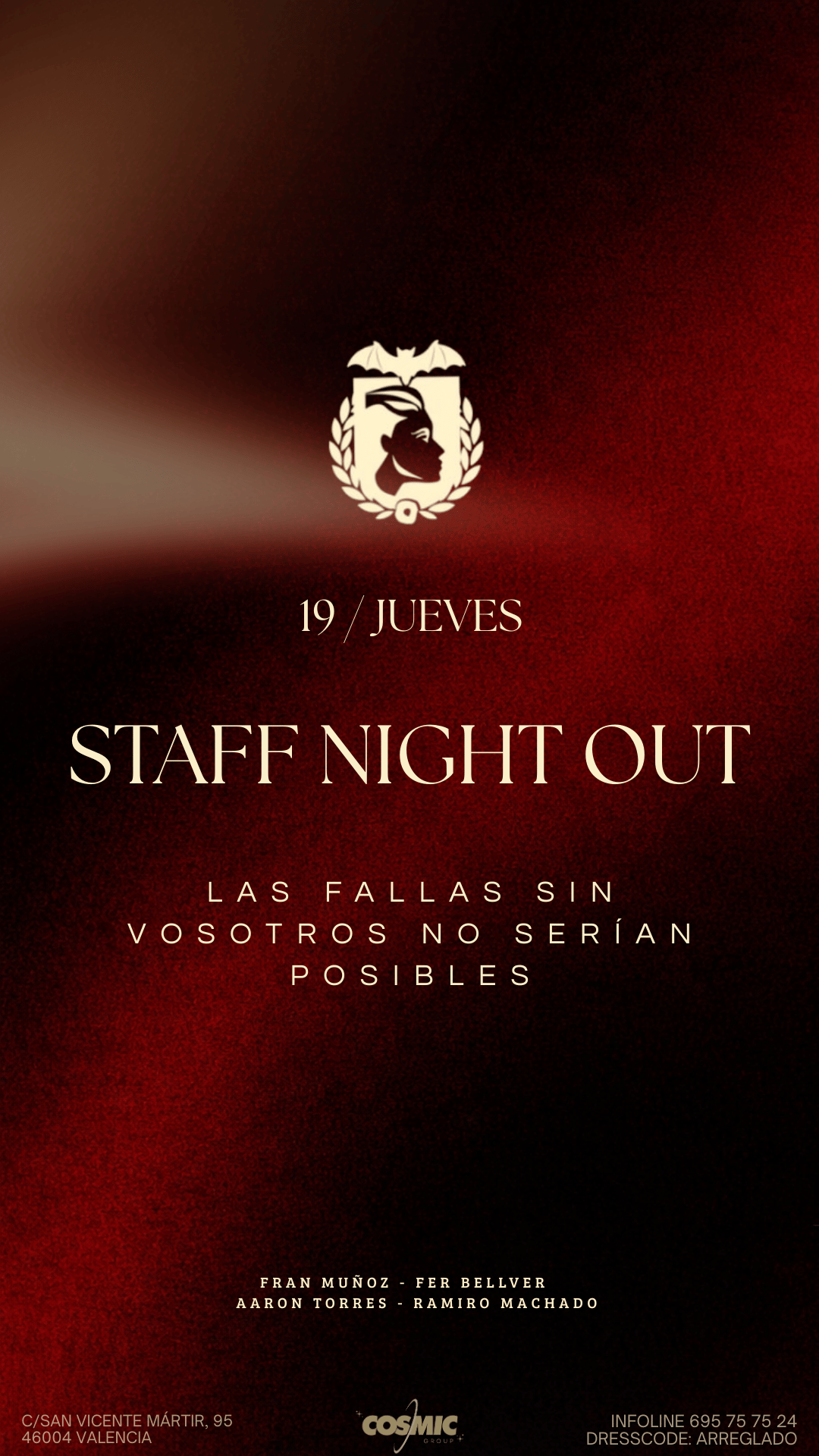 STAFF NIGHT OUT - LA CREMÀ DE INDIANA