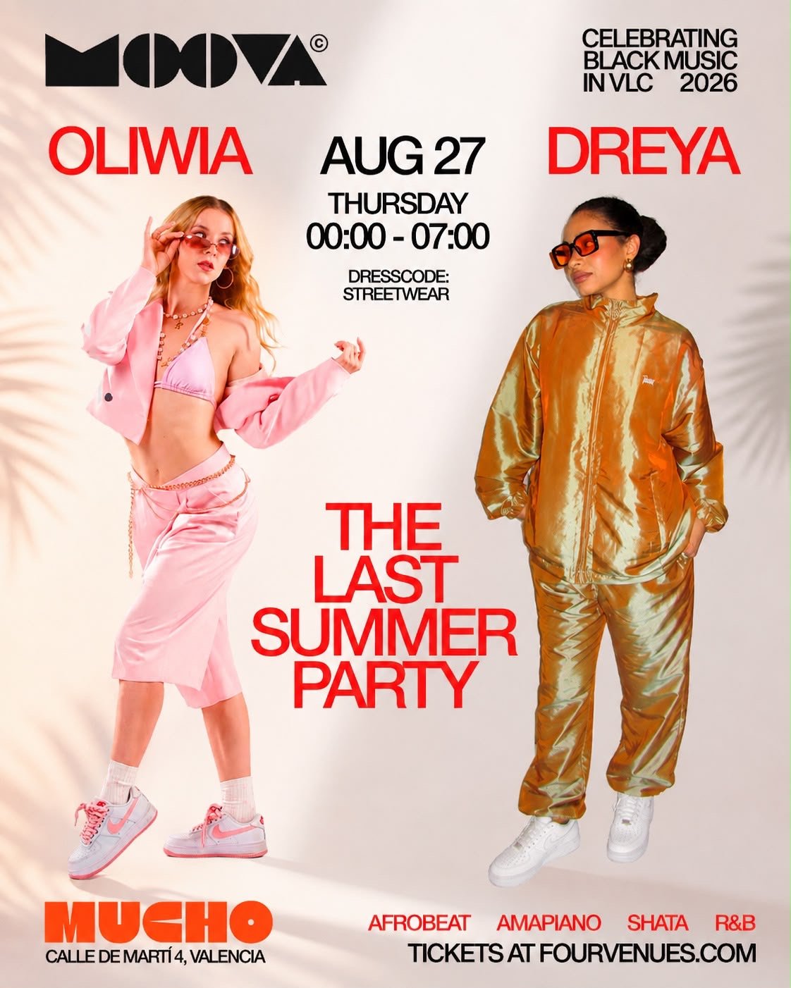 Moova Black Party "Last Summer Party" - Jueves 6 Agosto