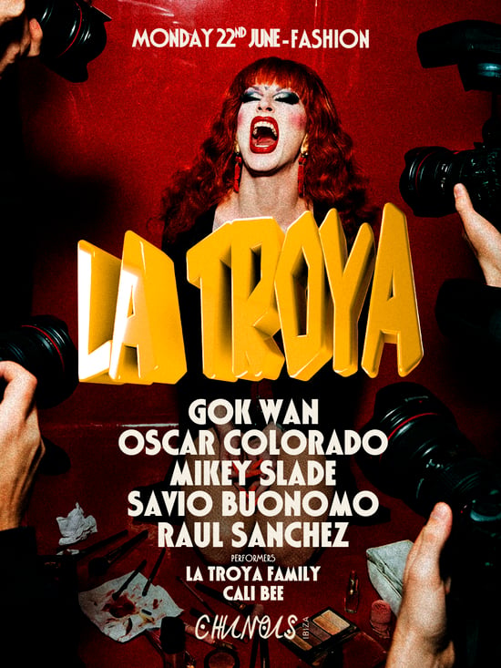 La Troya: Gok Wan, Oscar Colorado, Mikey Slade, Savio Buonomo, Raul Sanchez