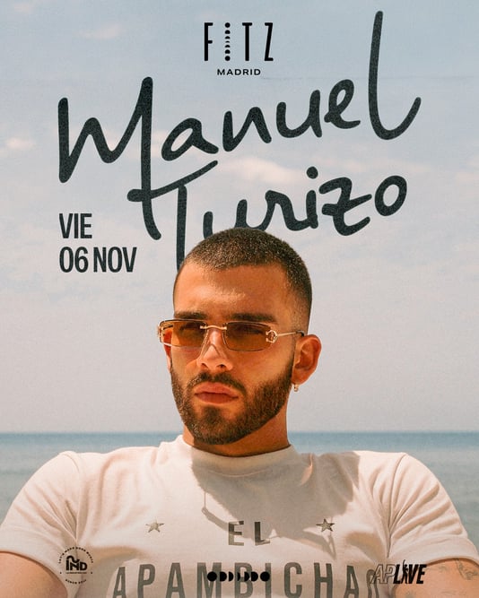Cartel de MANUEL TURIZO x FITZ en Fitz Madrid