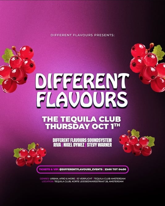 Different Flavours in The Tequila Club, Amsterdam