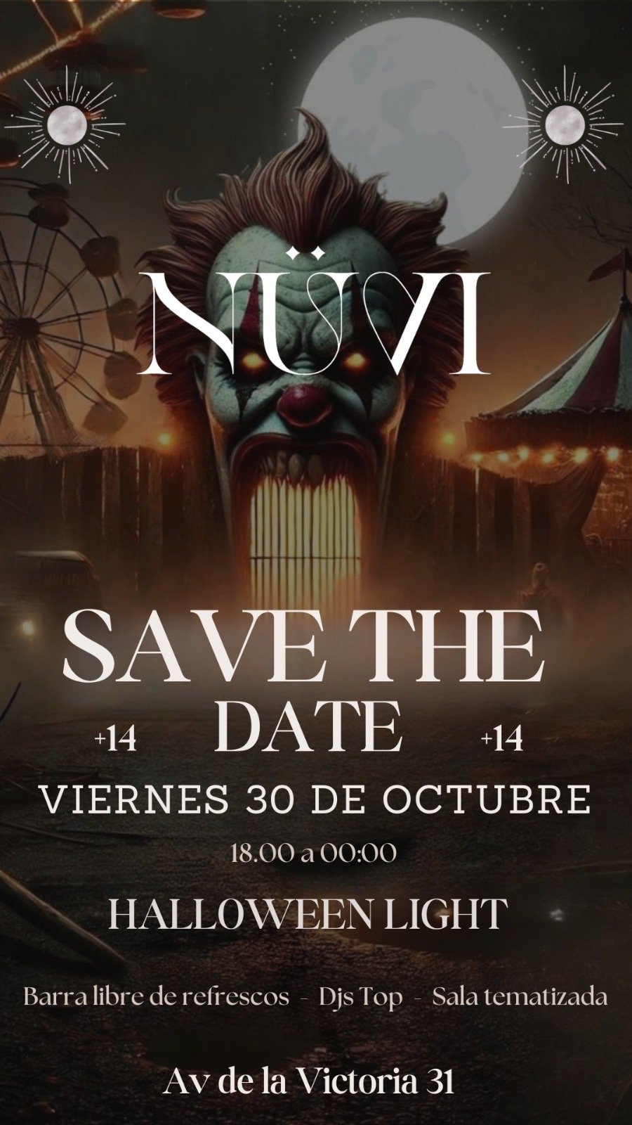 Cartel de Halloween light