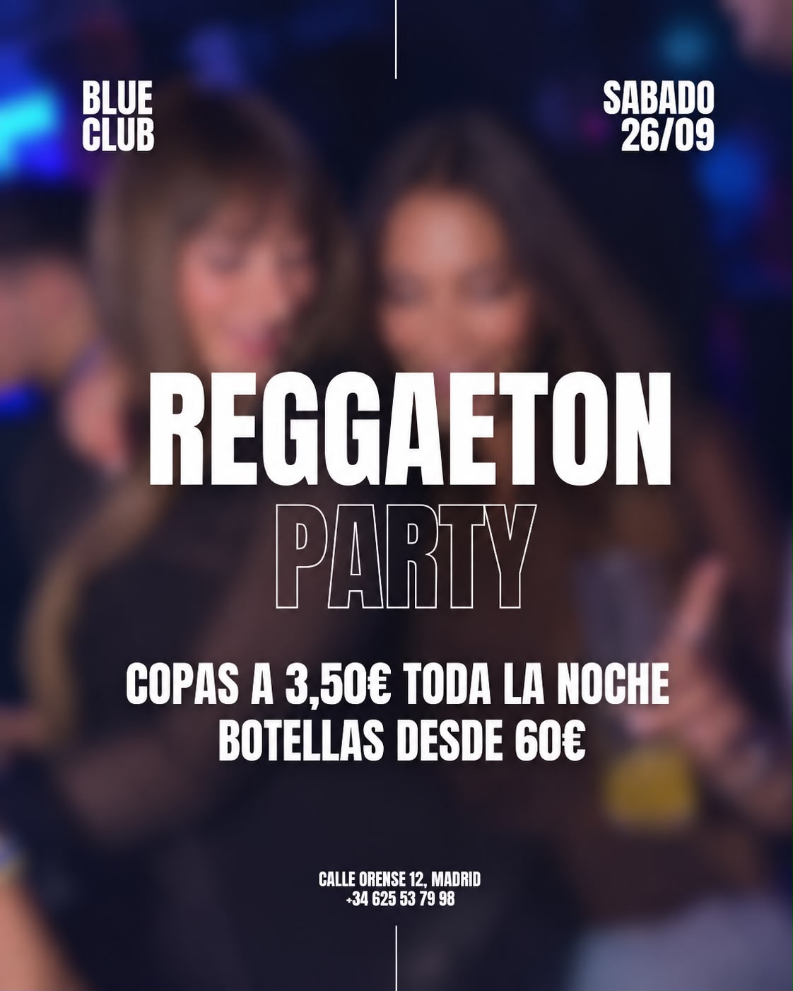Entradas COPAS A 3,5€ en BLUE CLUB (Madrid) | Fourvenues