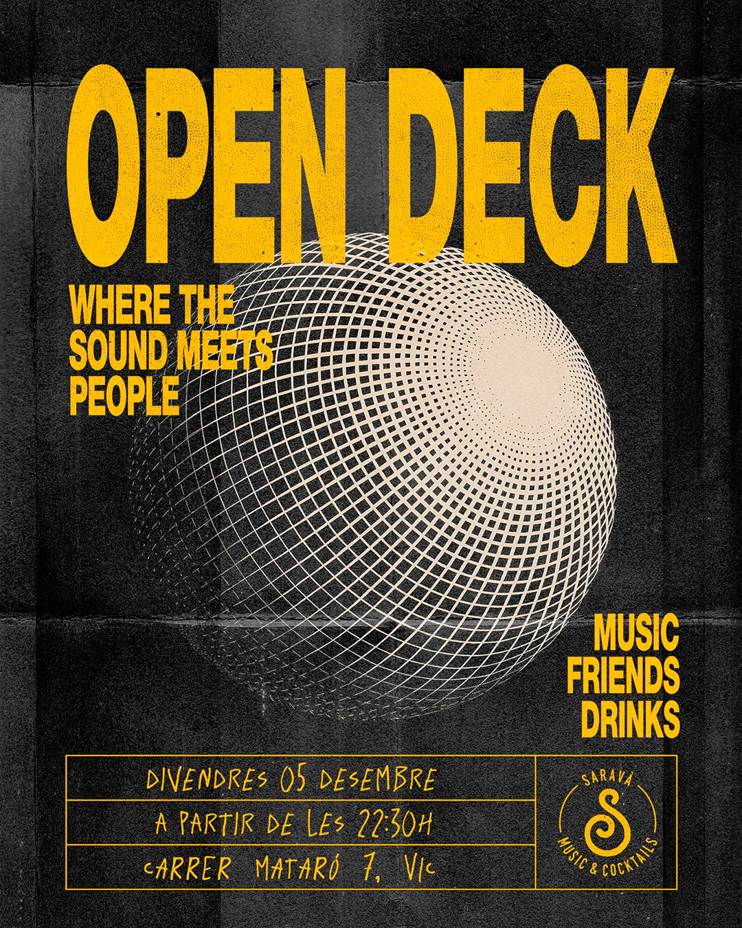 OPEN DECK - Divendres 05 Desembre