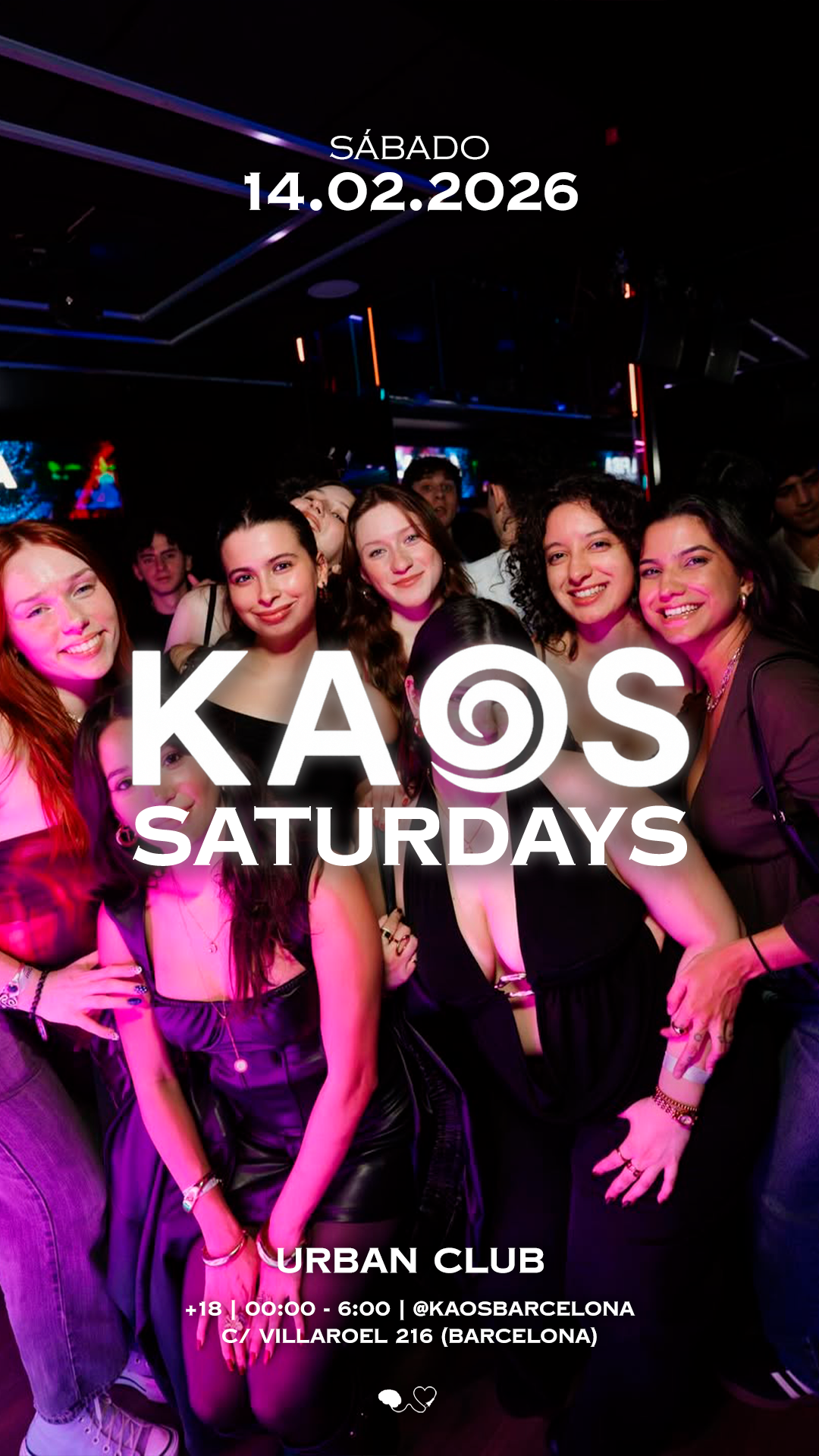 KAOS SATURDAYS | Ds., 14 de mar | Kaos Barcelona
