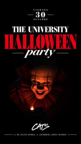 Cartel de VIERNES 30 oct Halloween CATS x BNM & ONLYNIGHTS