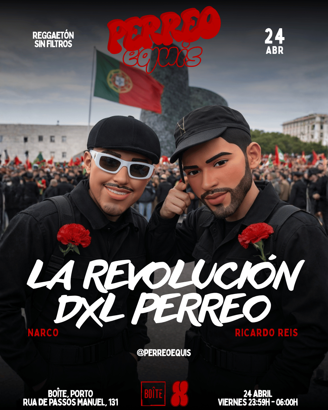 Entradas PERREO EQUIS REVOLUCIÓN DXL PERREO 🌹 en BOÎTE (Porto) | Fourvenues