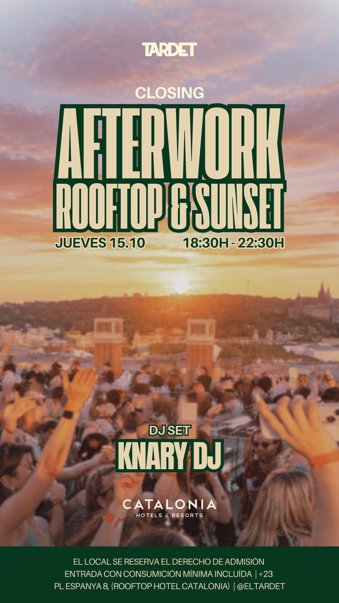 Image for Jueves - Closing Rooftop en Hotel Catalonia Plaza at Hotel Catalonia Plaza.