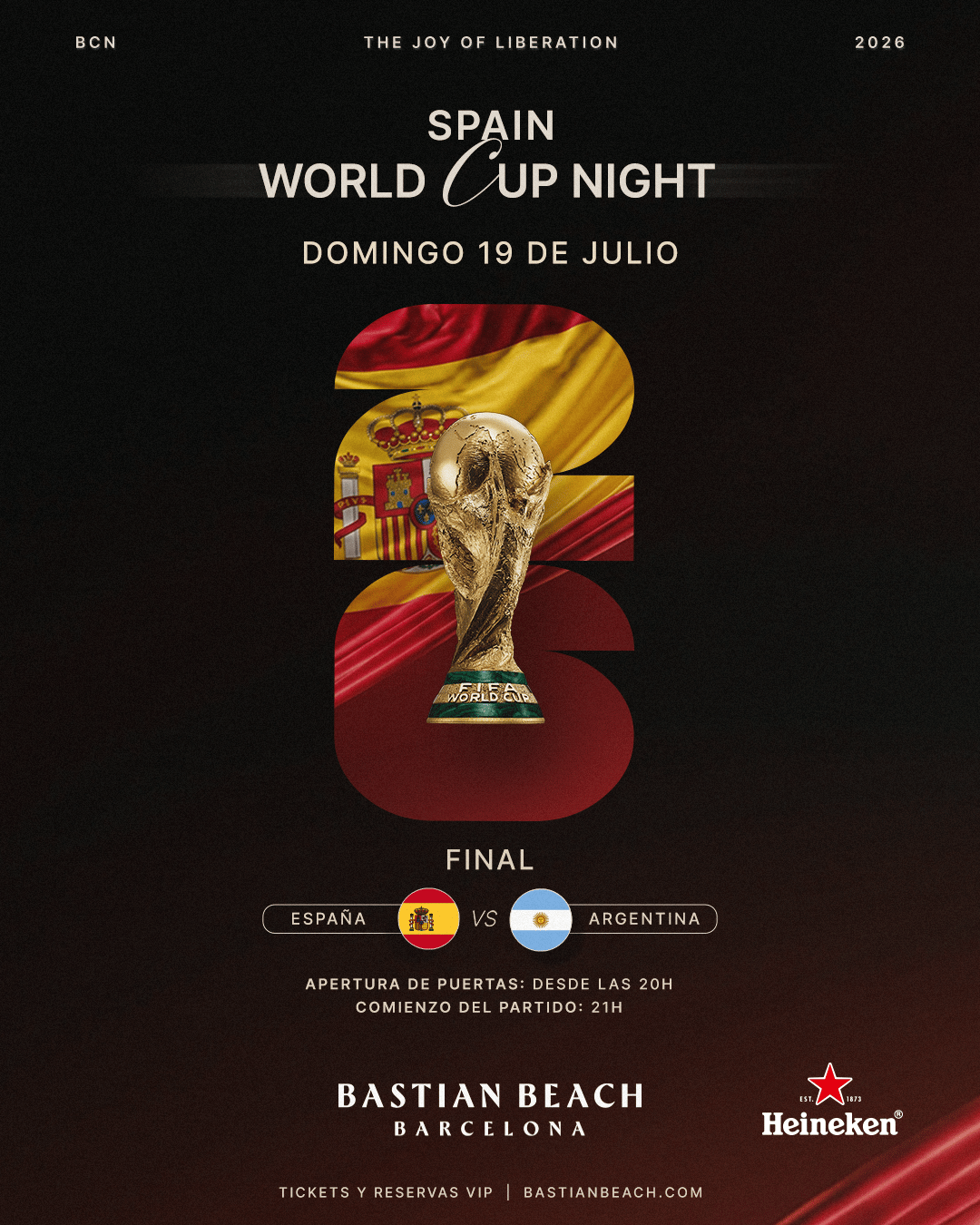 Spain vs Argentina World Cup @ Bastian