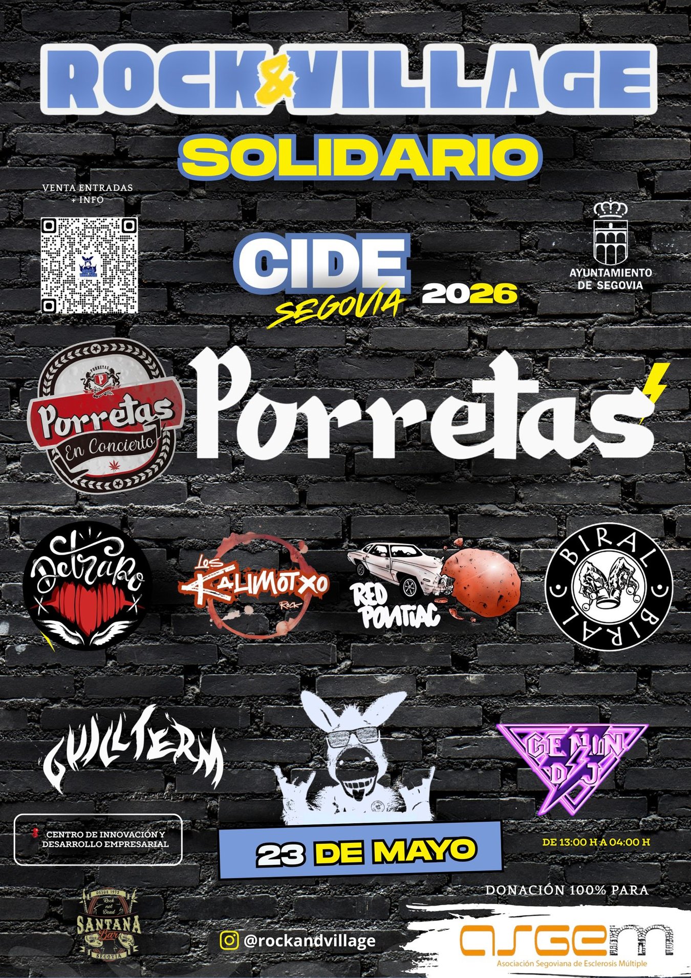 ROCK & VILLAGE SOLIDARIO - CIDE (Segovia)