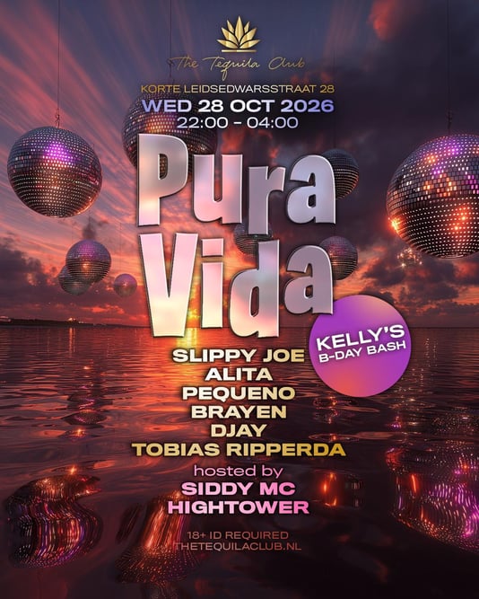Pura Vida in The Tequila Club, Amsterdam
