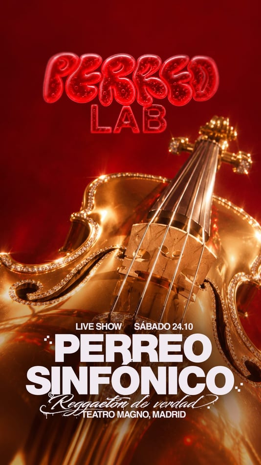 Cartel de PERREOLAB X SINFONICO en Teatro Magno