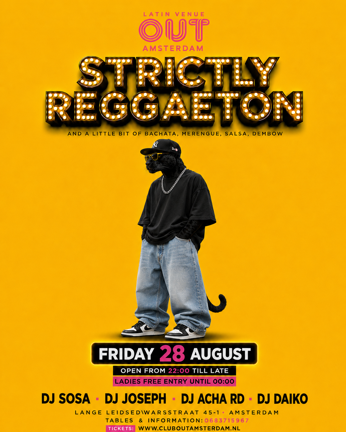 Strictly Reggaeton & Latin Party in Out, Amsterdam