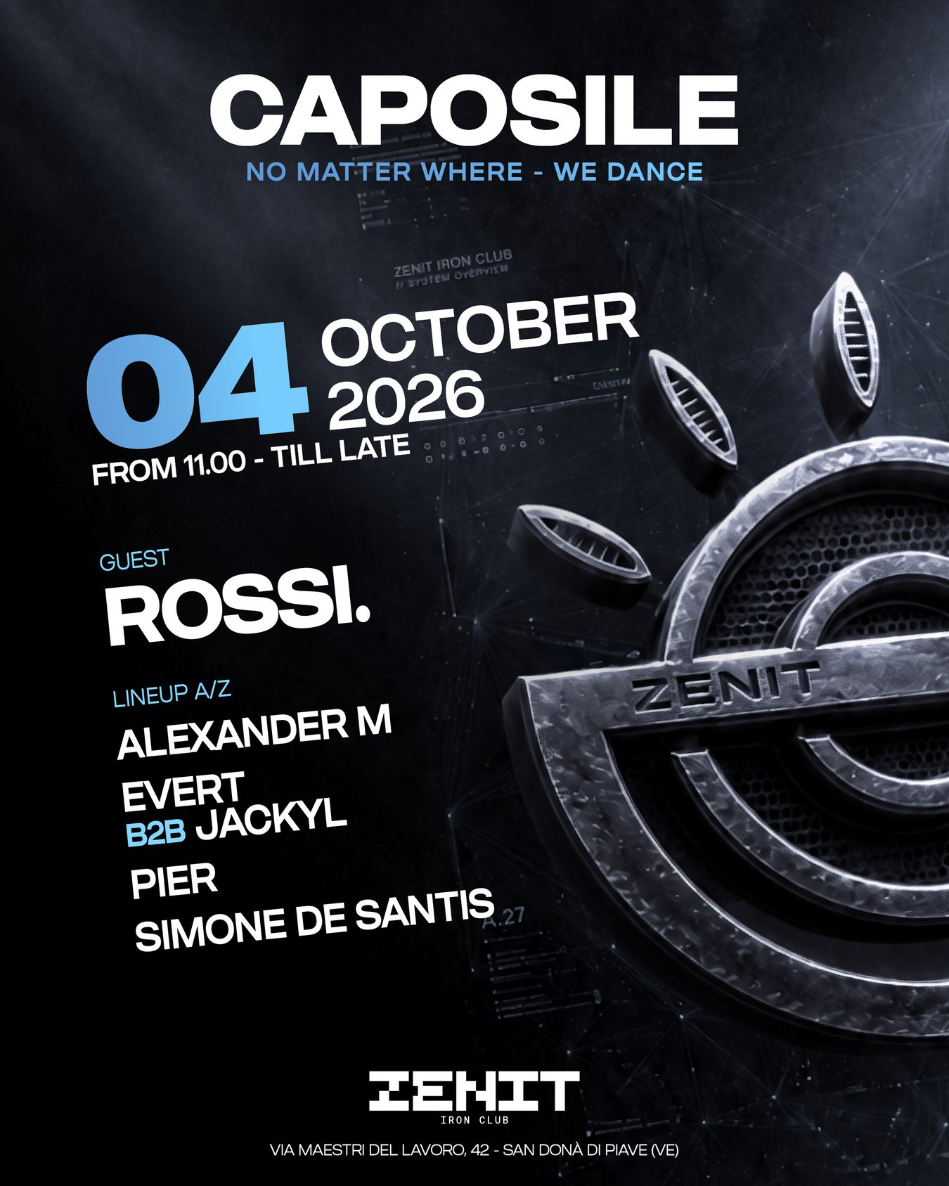 CAPOSILE - SOMETHING NEW BEGINS - Sunday 4th October