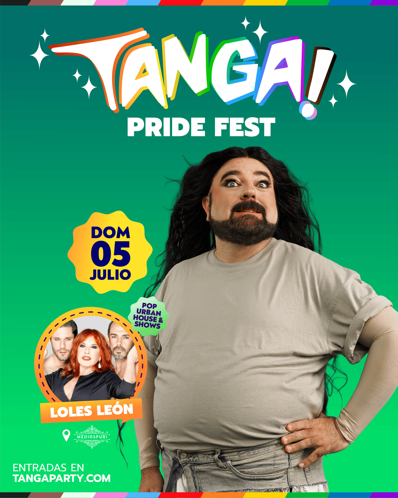 TANGA! PRIDE FEST - Madrid - En MEDIAS PURI con LOLES LEÓN