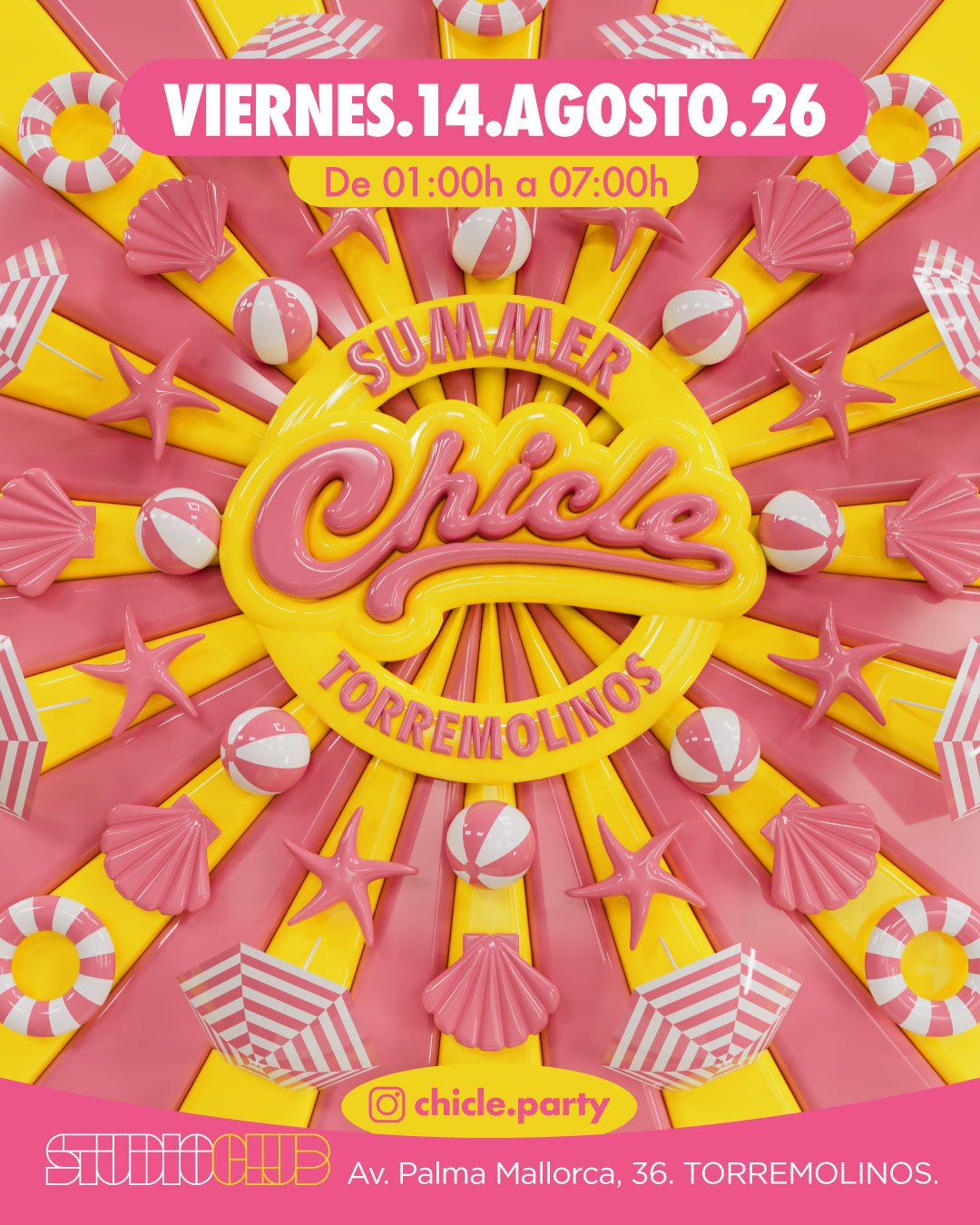 CHICLE 14 AGOSTO • Torremolinos • Studio Club