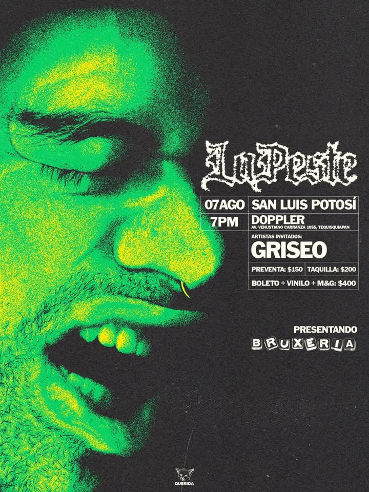 LaPeste presenta: “Bruxería” en vivo en San Luis Potosí