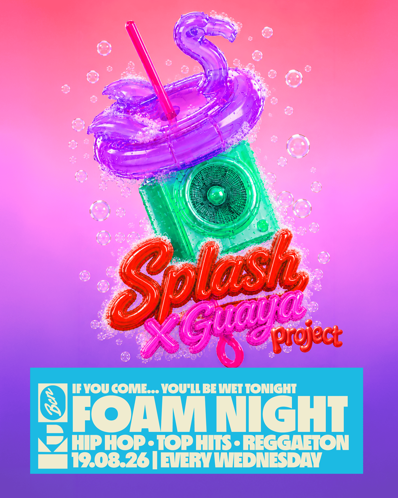 FOAM NIGHT SPLASH X GUAYA PROJECT