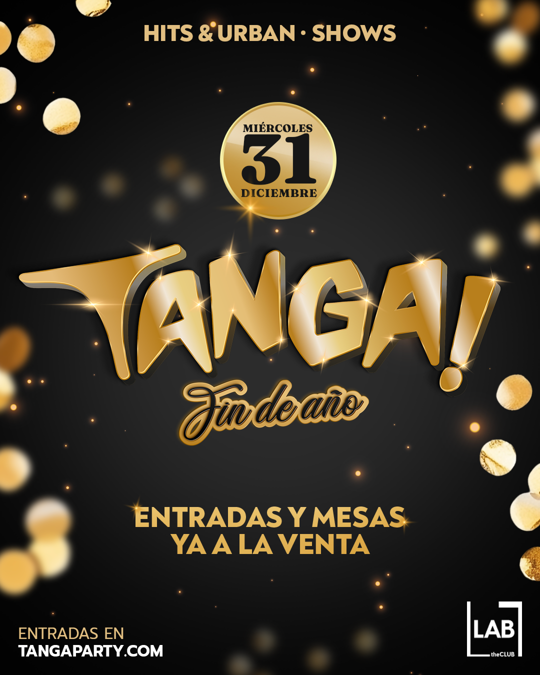 TANGA! Party - Madrid - Especial FIN DE AÑO en LAB TheClub