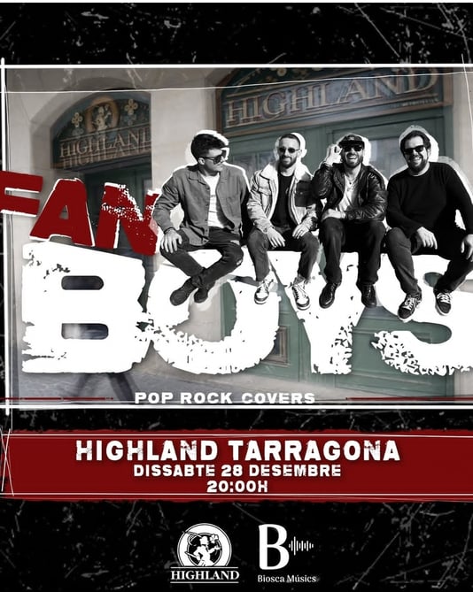 TARDEO FAN BOYS & HIGHLAND  { EN DIRECTO { POP ROCK & VERSIONES }