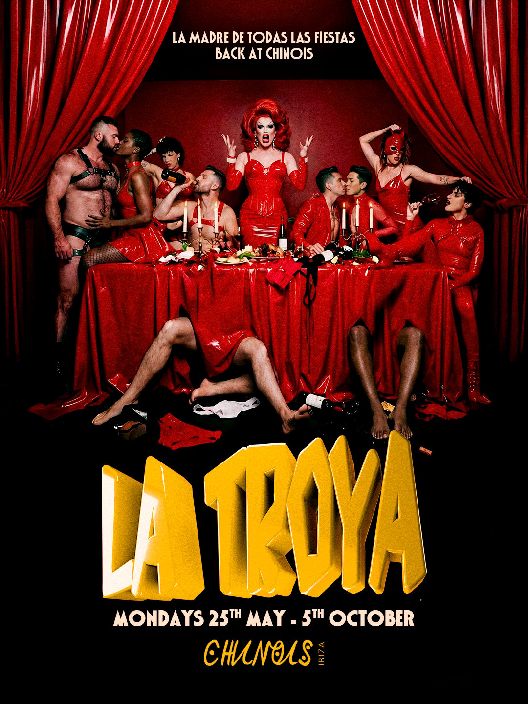 Chinois La Troya: Michel Cleis, Oscar Colorado, Lunnas, Anto Boch, Bachi
