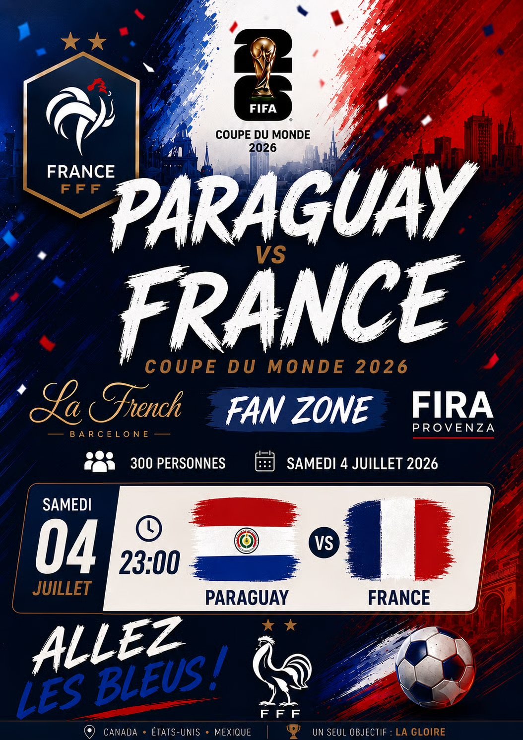 Paraguay - France  - FAN ZONE OFFICIELLE