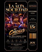 Cartel de Tardeo La Alta Sociedad JOY ESLAVA