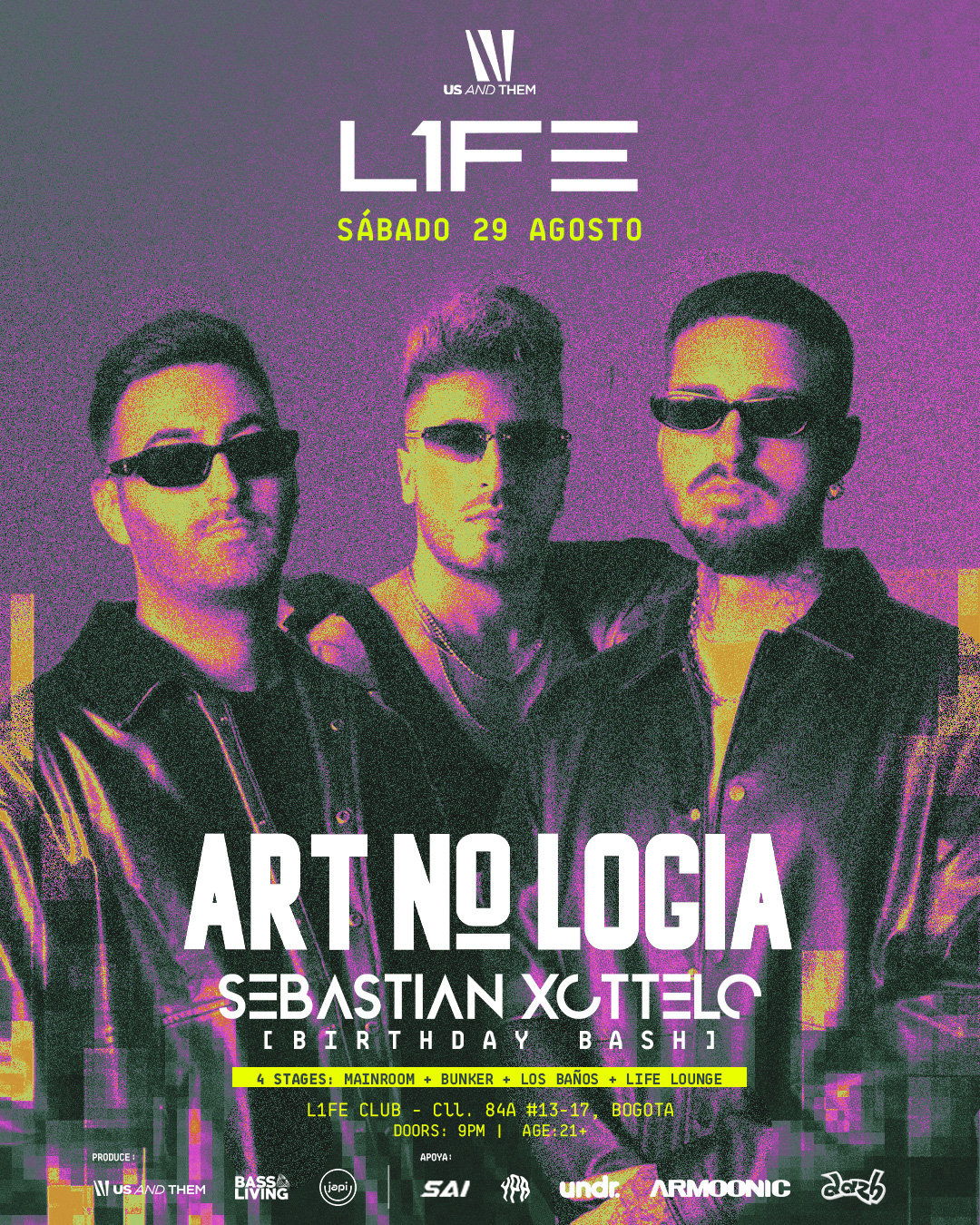 ART NO LOGIA & SEBASTIAN XOTTELO BDAY @ L1FE BOGOTA