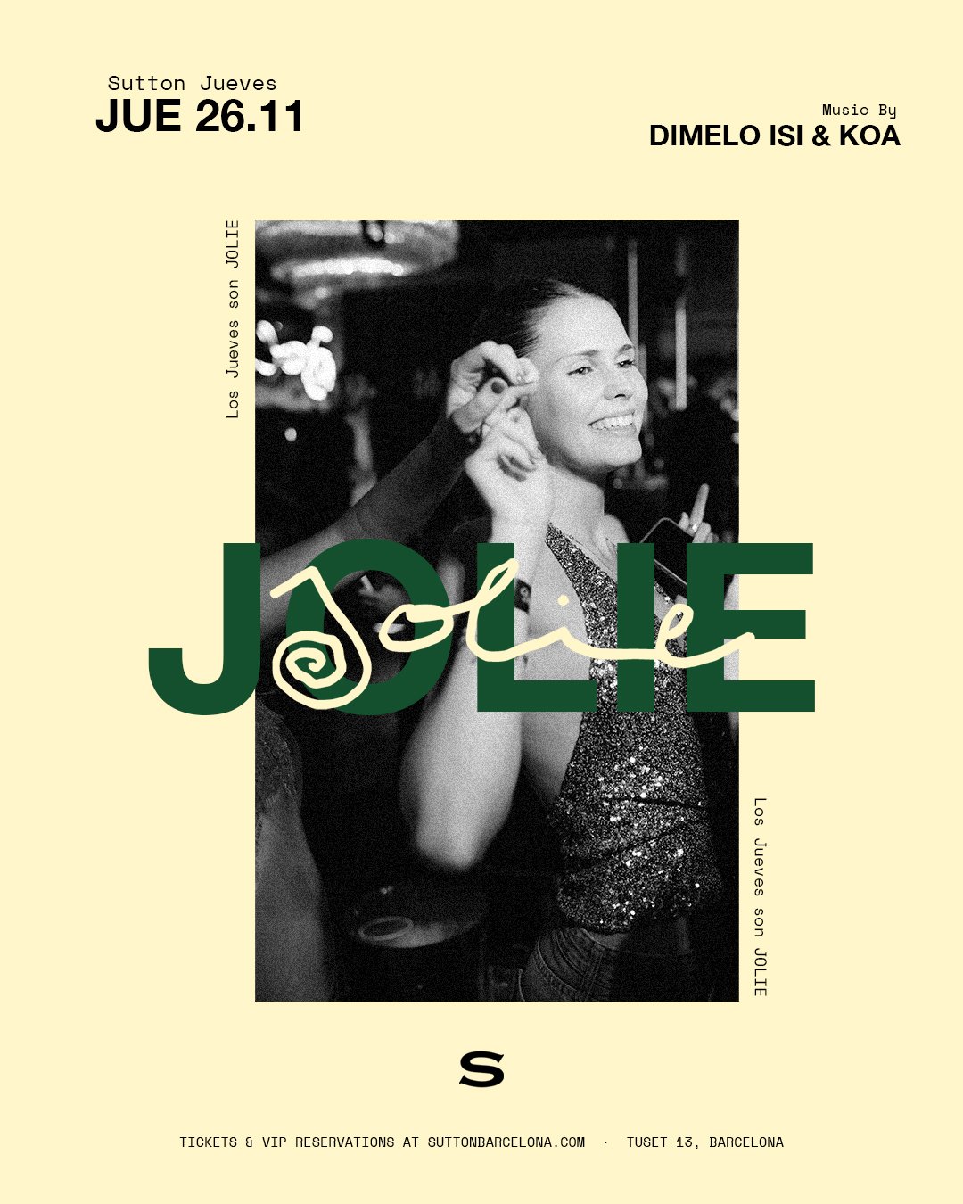 Image for Jolie Thursdays at Sutton Barcelona.