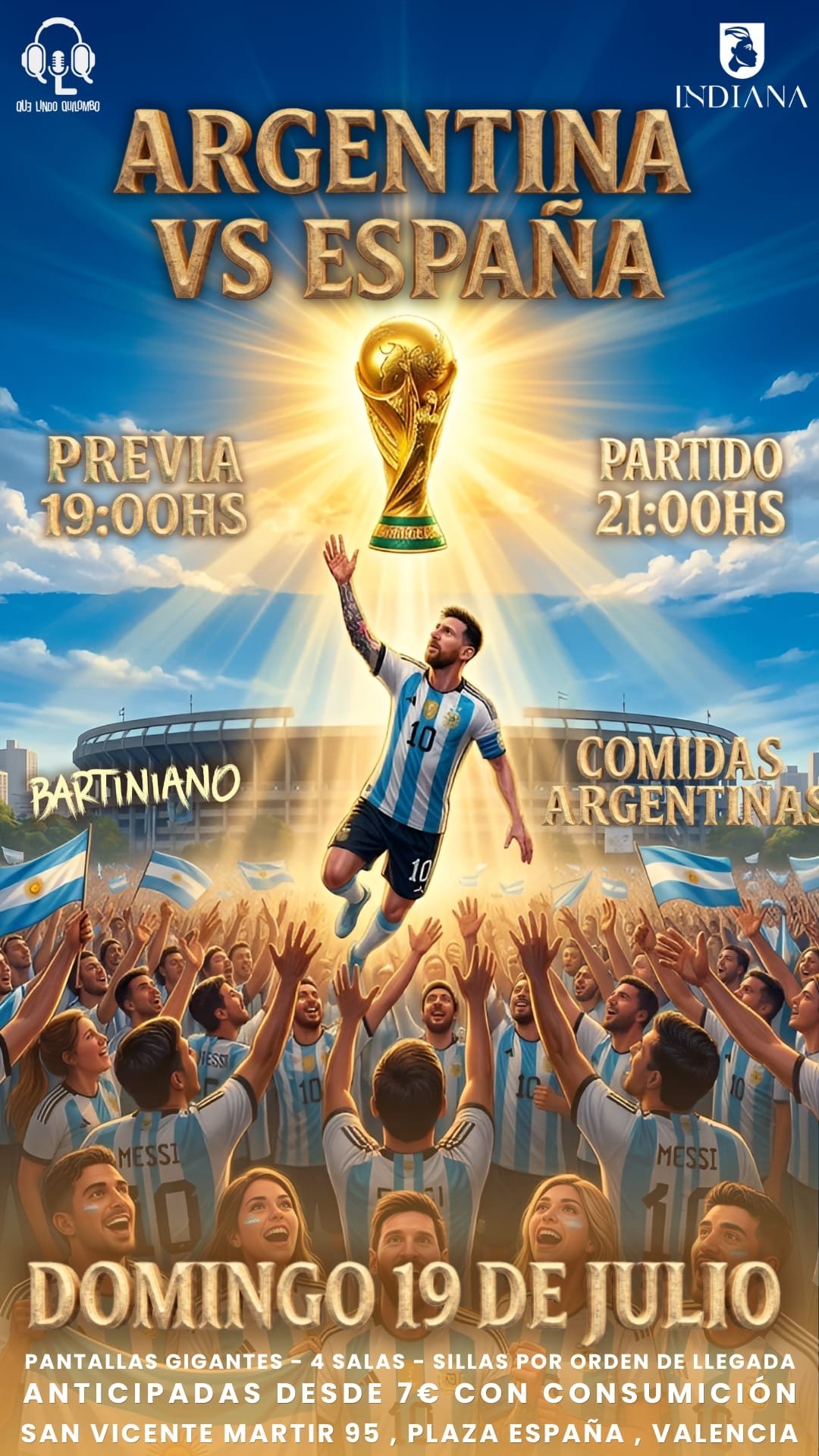 MUNDIALISIMO QLQ - Argentina vs España